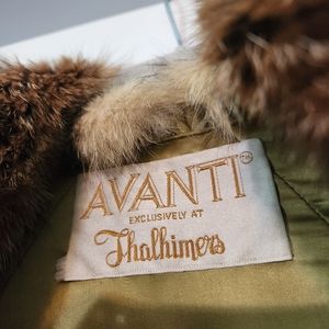 Avanti fur coat. Multi-colored. Mint condition, Vintage.